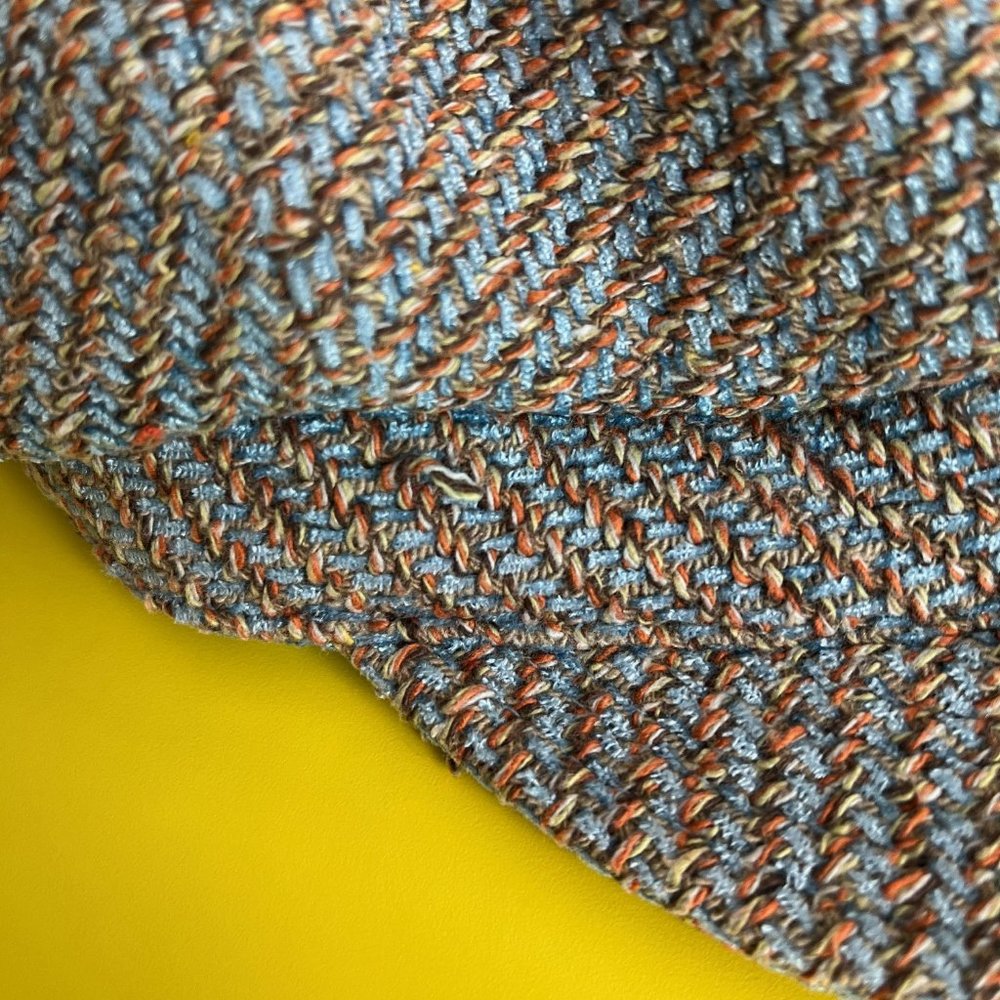 Mixit Y2K Newsboy Hat, Blue Green Orange Brown, OS - Picture 7 of 8